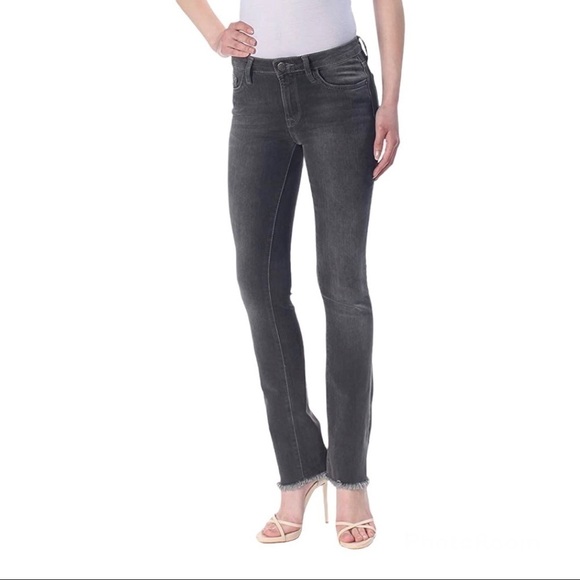 We The Free Raw Hem Straight Leg Black Jeans - Picture 1 of 4